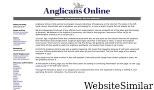 anglicansonline.org Screenshot