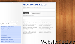 angol-magyar-szotar.hu Screenshot