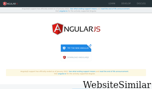 angularjs.org Screenshot
