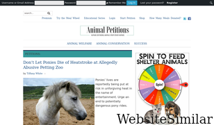 animalpetitions.org Screenshot