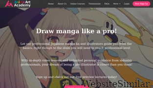 animeartacademy.com Screenshot