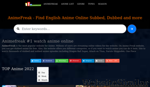 animefreak1.com Screenshot