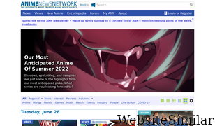 animenewsnetwork.com Screenshot