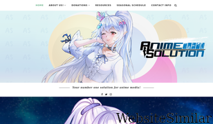 animesolution.com Screenshot