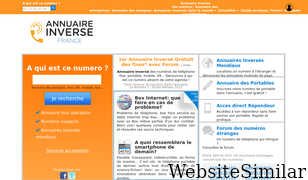 annuaire-inverse-france.com Screenshot