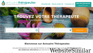 annuaire-therapeutes.com Screenshot