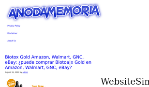 anodamemoria.com Screenshot