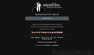 anonfiles.com Screenshot
