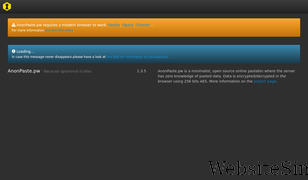 anonpaste.pw Screenshot