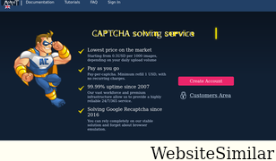 anti-captcha.com Screenshot