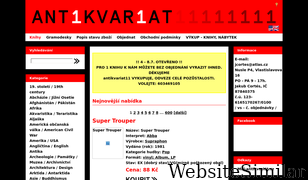 antikvariat11.cz Screenshot