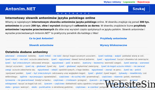 antonimy.net Screenshot