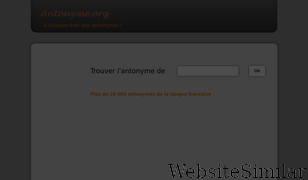 antonyme.org Screenshot