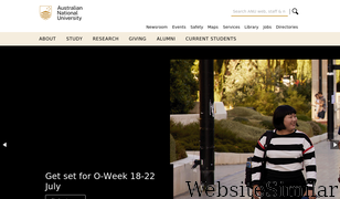 anu.edu.au Screenshot