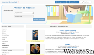 anunturi-meditatii.ro Screenshot