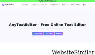 anytexteditor.com Screenshot