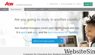 aonstudentinsurance.com Screenshot