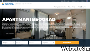 apartmani-u-beogradu.com Screenshot