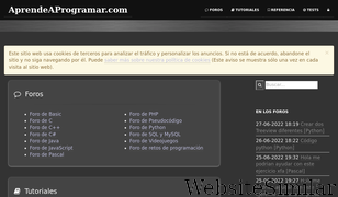 aprendeaprogramar.com Screenshot