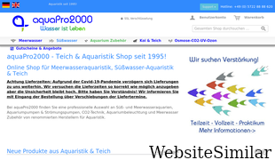 aquapro2000.de Screenshot