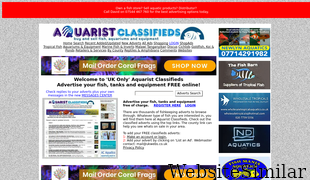 aquarist-classifieds.co.uk Screenshot