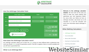 arbitragecalc.com Screenshot