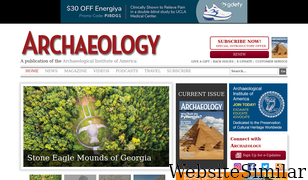 archaeology.org Screenshot