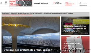 architectes.org Screenshot