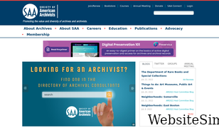 archivists.org Screenshot