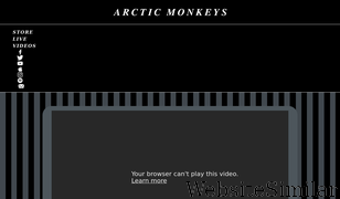 arcticmonkeys.com Screenshot