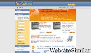 area-codes.com Screenshot