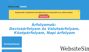 arfolyamtudos.hu Screenshot