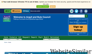 argyll-bute.gov.uk Screenshot