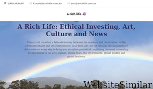 arichlife.com.au Screenshot