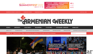 armenianweekly.com Screenshot