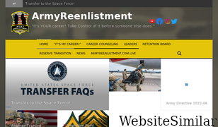 armyreenlistment.com Screenshot