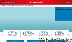 arrowheadcu.org Screenshot