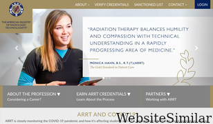 arrt.org Screenshot