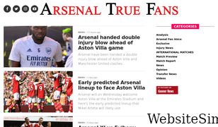 arsenaltruefans.com Screenshot