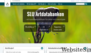 artdatabanken.se Screenshot