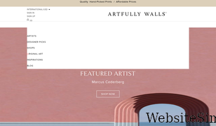 artfullywalls.com Screenshot