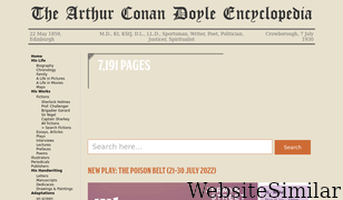 arthur-conan-doyle.com Screenshot
