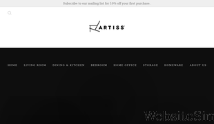 artiss.com.au Screenshot
