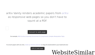 arxiv-vanity.com Screenshot