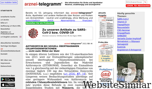 arznei-telegramm.de Screenshot