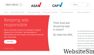 asa.org.uk Screenshot