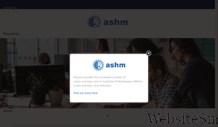 ashm.org.au Screenshot