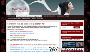 asiafaninfo.net Screenshot