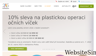 asklepion.cz Screenshot