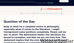 askphilosophers.org Screenshot
